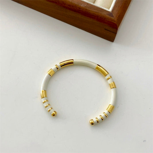 Candy Cane Bracelet: 18K Gold Plated