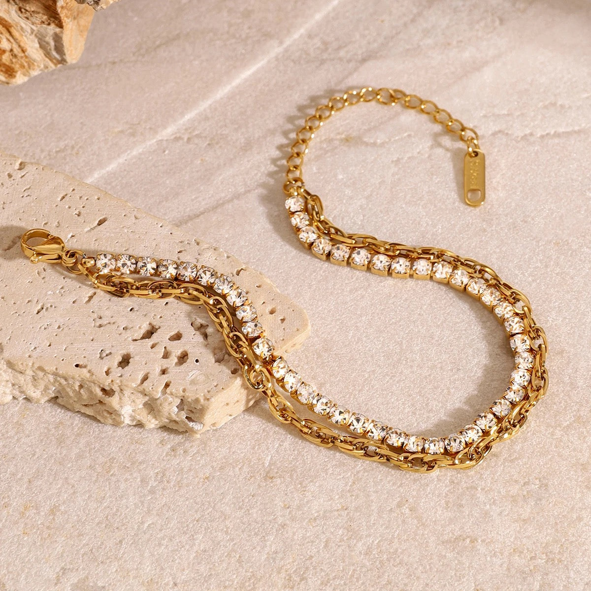 Twilight Chain Bracelet: 18K Gold Plated