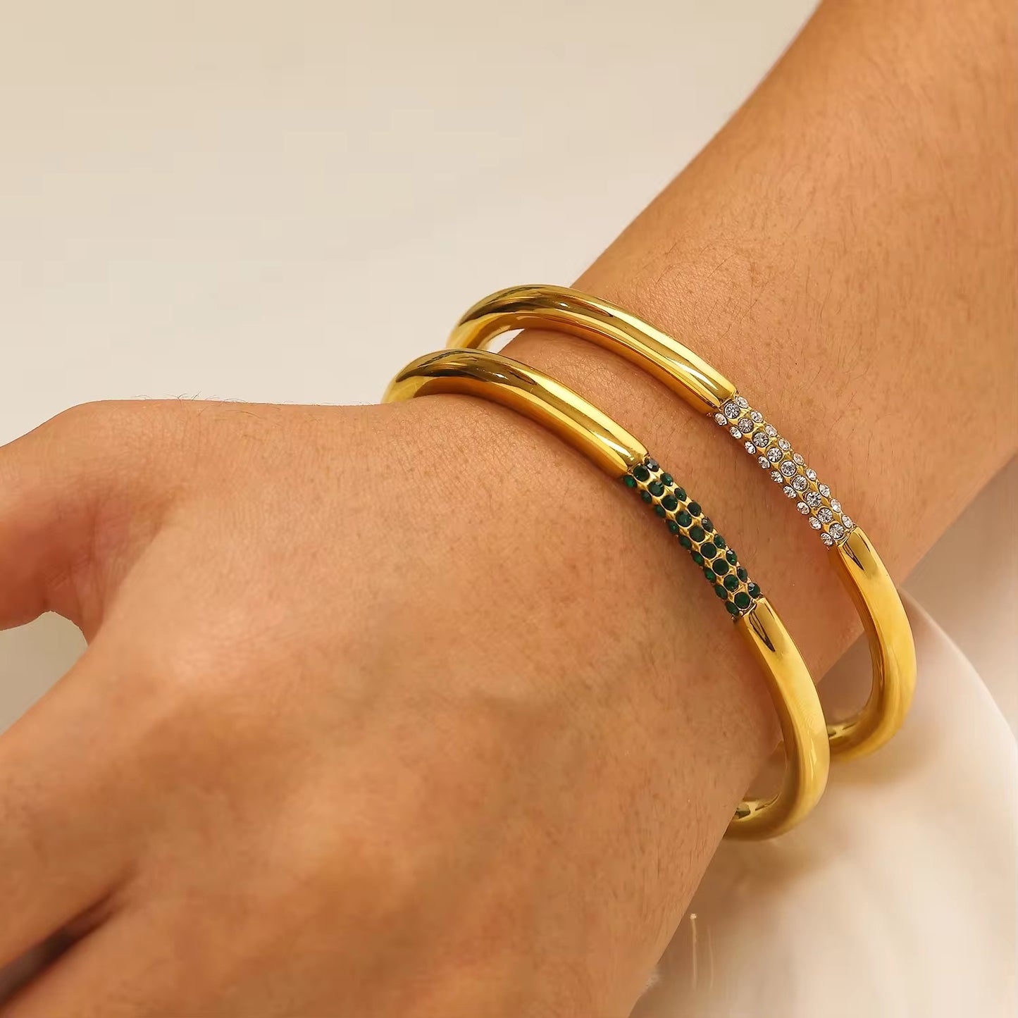 Zirconia Bracelet- 18K Gold Plated