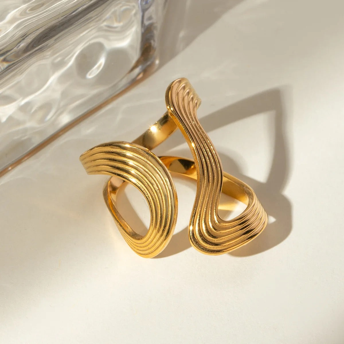 Dune Ring: 18K Gold Plated