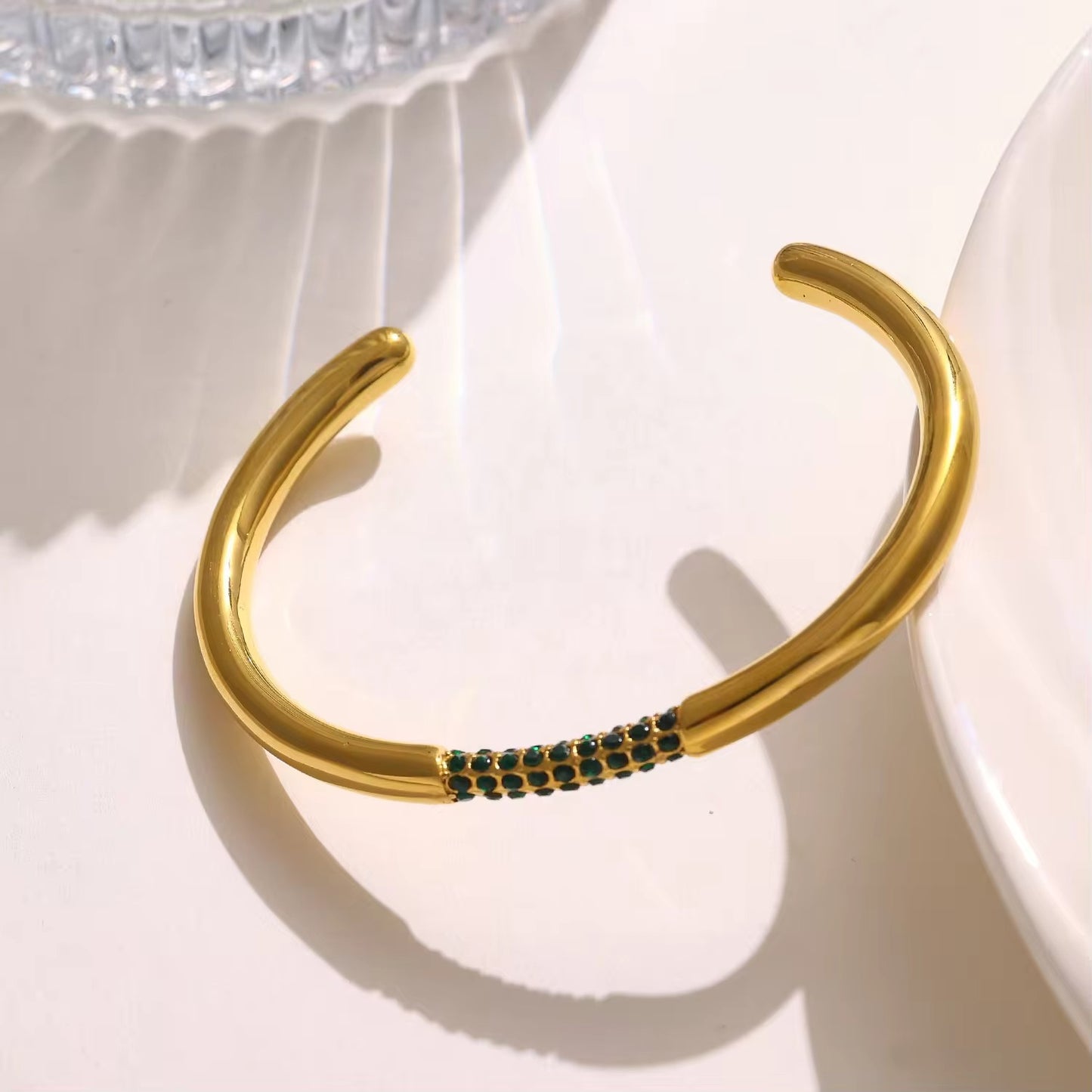Zirconia Bracelet- 18K Gold Plated