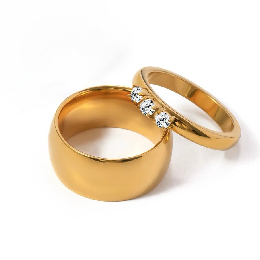 Chunky Set Ring: 18K Gold Plated