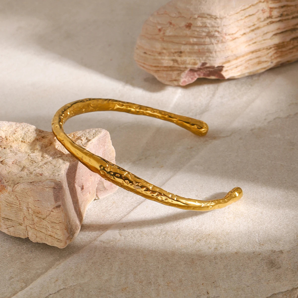 Aurora Cuff Bracelet: 18K Gold Plated