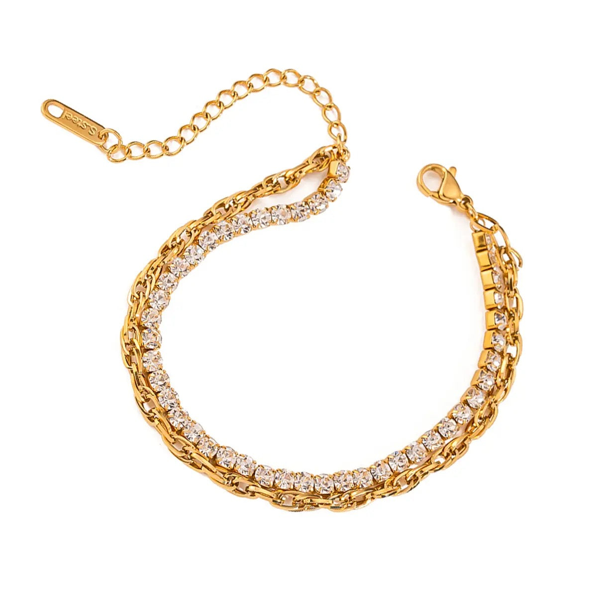 Twilight Chain Bracelet: 18K Gold Plated