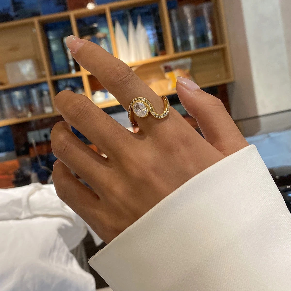 The Princess Ring: 18K Gold Plated
