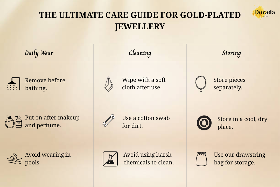 The Ultimate Care Guide For Your 18k Gold Plated Jewellery