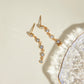 Dainty Zirconia Drop Earrings: 18K Gold Plated