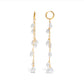 Pearl Tassel Earrings: 18K Gold Plated