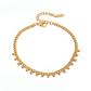 Zirconia Charm Bracelet: 18K Gold Plated