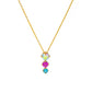 Trinity Pendant Necklace: 18K Gold Plated