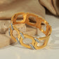 Bold Cuff Bracelet: 18K Gold Plated