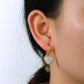 Love Hoop Earrings: 18K Gold Plated