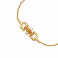 Zirconia Chain Bracelet: 18K Gold Plated