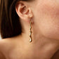 Liquid Gold Drop Earrings: 18K Gold Plated