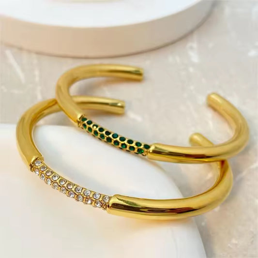Zirconia Bracelet- 18K Gold Plated