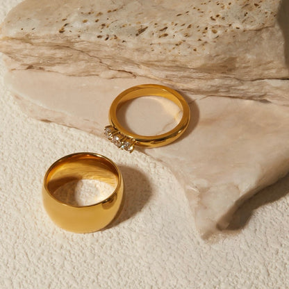 Chunky Set Ring: 18K Gold Plated