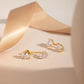 Pear Zirconia 2-in-1 Earrings: 18K Gold Plated