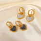 Love Hoop Earrings: 18K Gold Plated