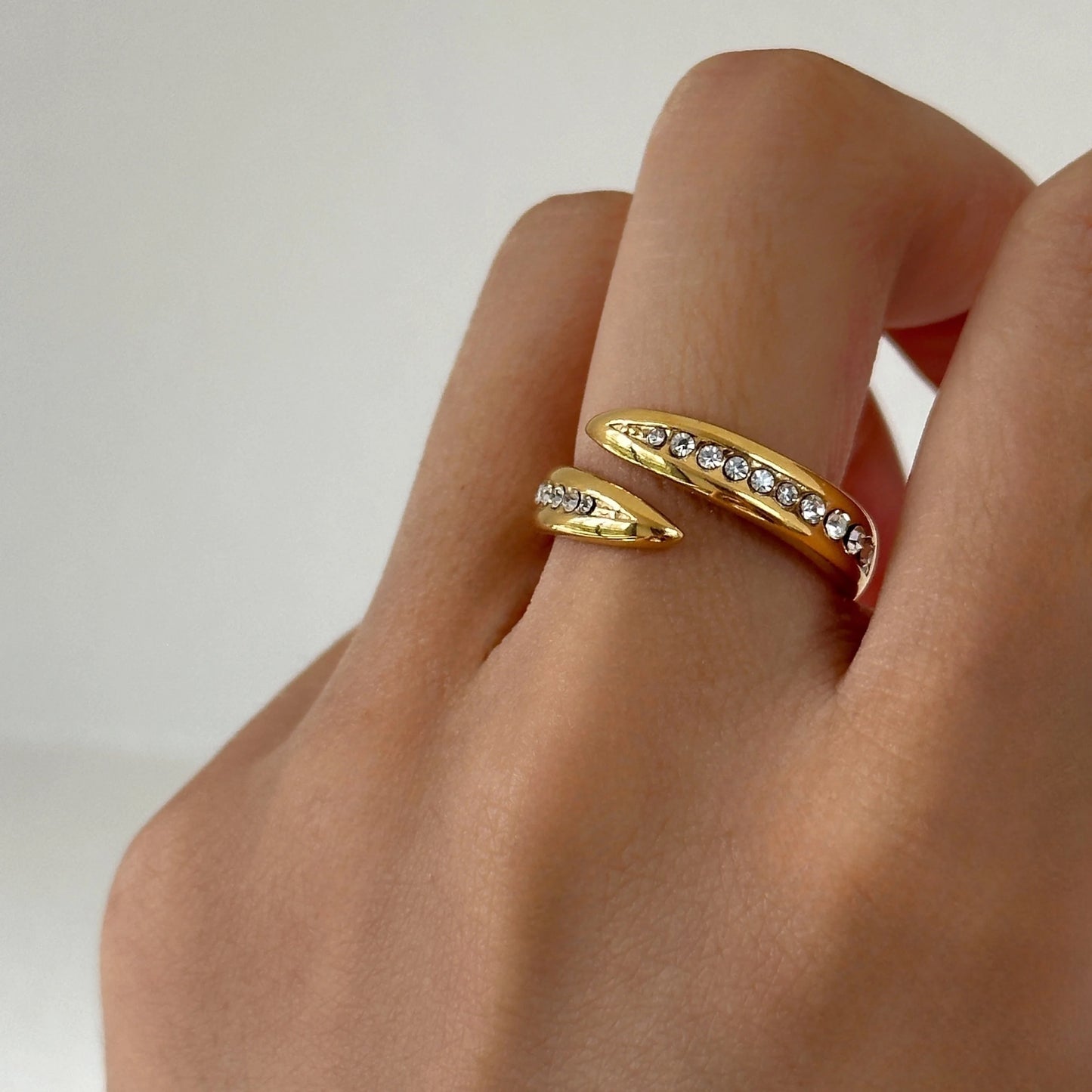 Stellar Band Adjustable Ring: 18K Gold Plated