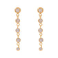 Dainty Zirconia Drop Earrings: 18K Gold Plated