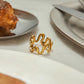 Loopy Luxe Ring: 18K Gold Plated
