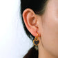 Love Hoop Earrings: 18K Gold Plated