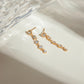 Dainty Zirconia Drop Earrings: 18K Gold Plated