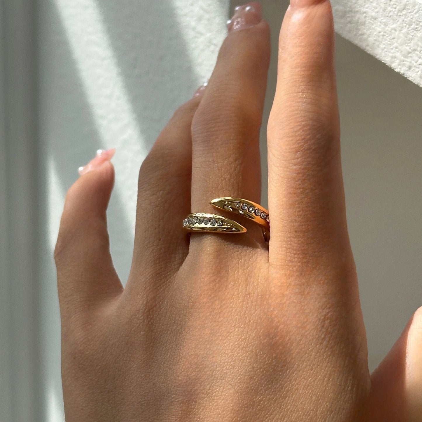 Stellar Band Adjustable Ring: 18K Gold Plated