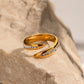 Stellar Band Adjustable Ring: 18K Gold Plated