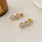 Tassel Stud Earrings: 18K Gold Plated