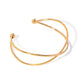 Twist Cuff Bracelet: 18K Gold Plated