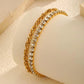 Twilight Chain Bracelet: 18K Gold Plated