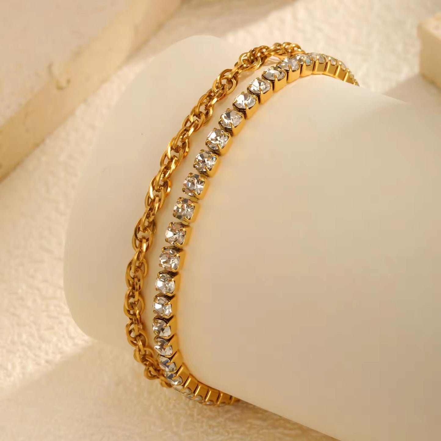 Twilight Chain Bracelet: 18K Gold Plated