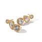 Tassel Stud Earrings: 18K Gold Plated