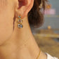 Tassel Stud Earrings: 18K Gold Plated