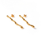 Liquid Gold Drop Earrings: 18K Gold Plated