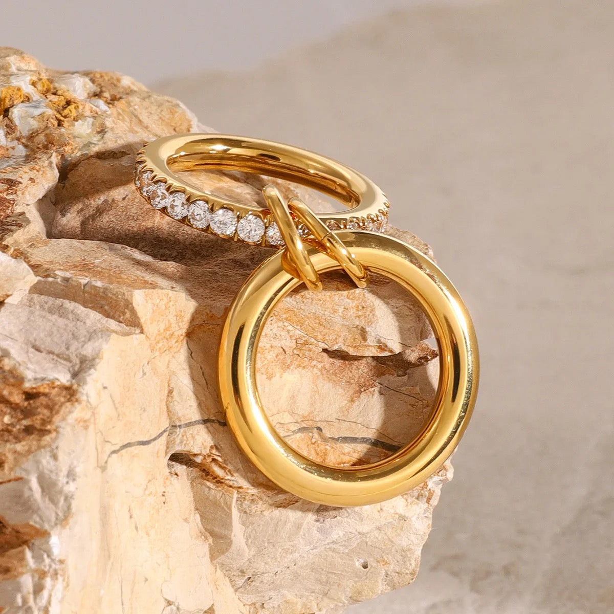 Dorada Loop Ring: 18K Gold Plated