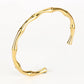 Bamboo Bracelet: 18K Gold Plated