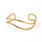 Minimalist Double Layer Adjustable Bracelet: 18K Gold Plated