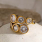 Starlight Zirconia Adjustable Ring: 18K Gold Plated