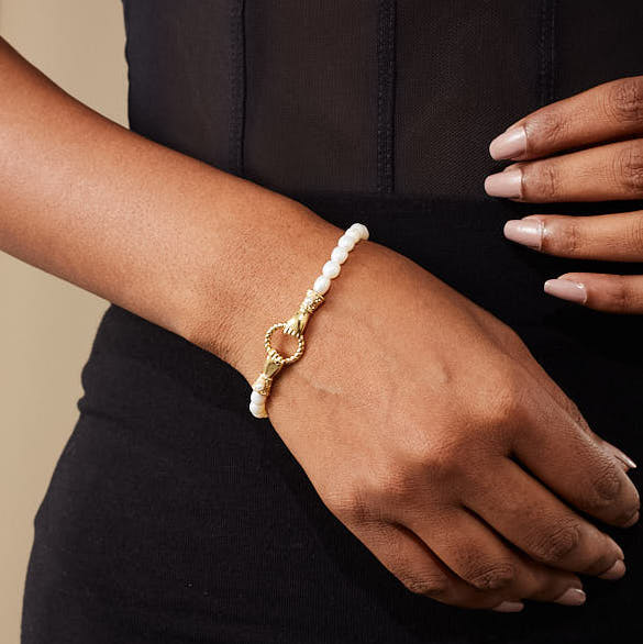 In Good Hands Bracelet: 18K Gold Plated