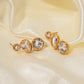 Tassel Stud Earrings: 18K Gold Plated
