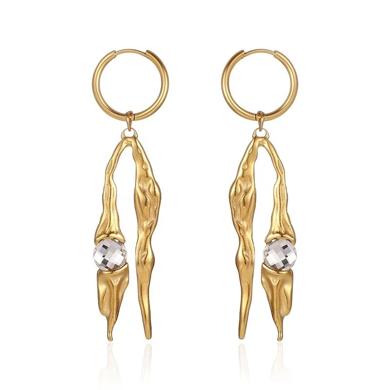 Gala Earrings: 18K Gold Plated