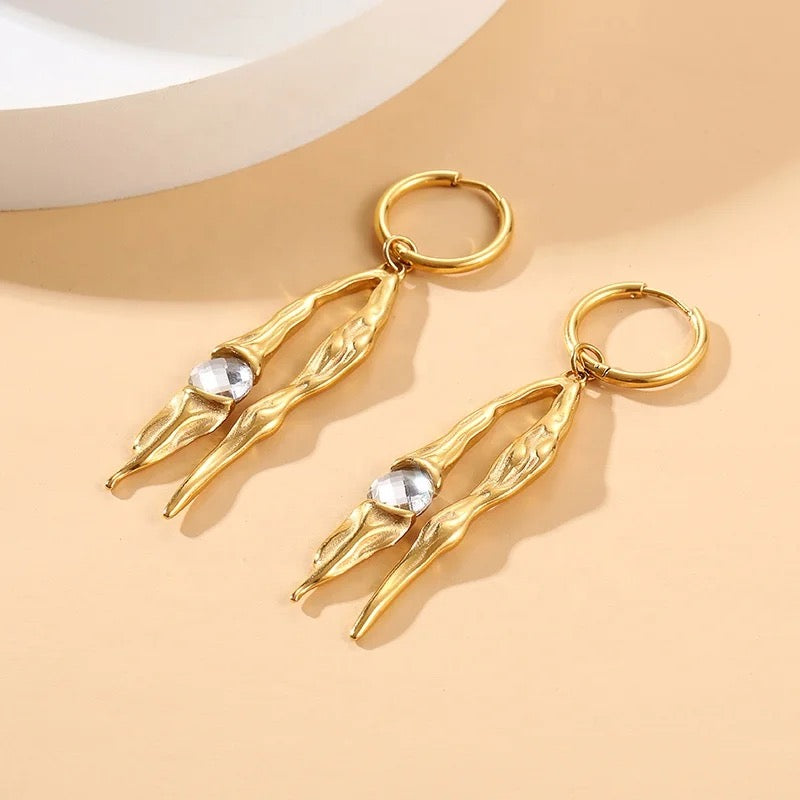 Gala Earrings: 18K Gold Plated