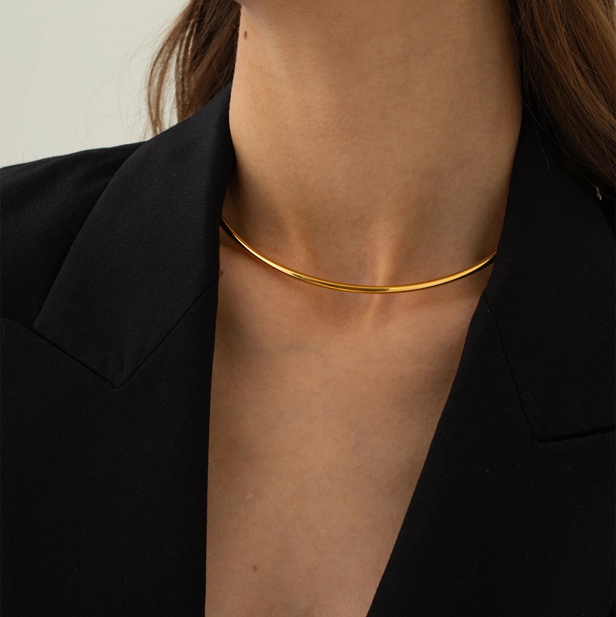 Neck's Best Thing Choker Necklace: 18K Gold Plated