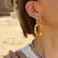 Eternal Loop Earrings: 18K Gold Plated