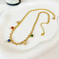 Jelly Hearts Necklace: 18K Gold Plated