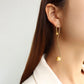 Golden Ball Mismatched Earrings: 18K Gold Plated