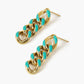 Chain Link Earrings: 18K Gold Plated