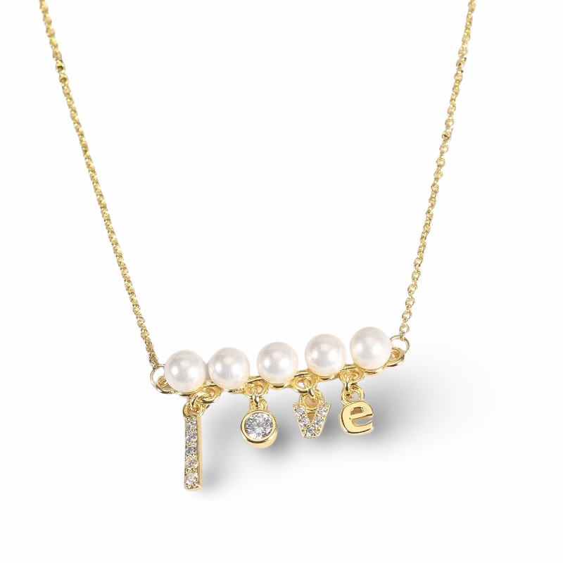 Love Link Necklace: 18K Gold Plated